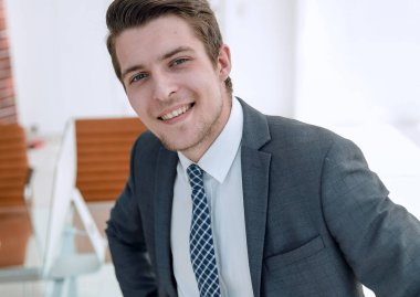 closeup.a başarılı genç adam