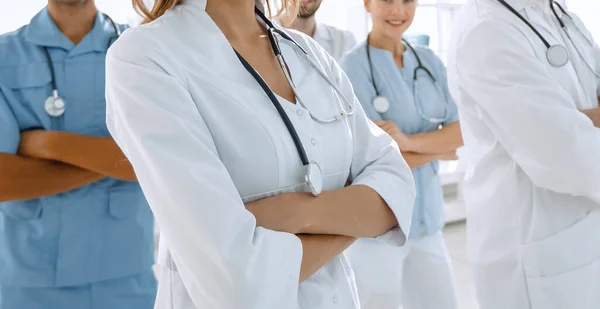 Inferiore View Professional Squadra Medici Centro Medico — Foto Stock