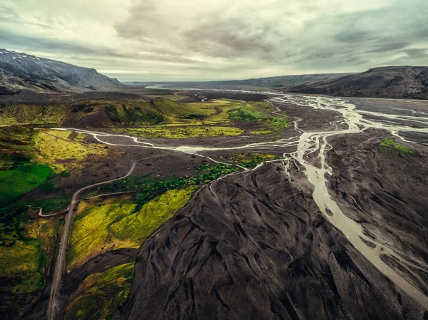 Paisaje Thorsmork Las Tierras Altas Islandia —  Fotos de Stock