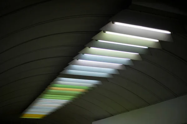 Свет Потолке Флуоресцентные Лампы — стоковое фото