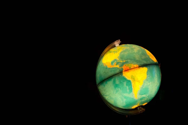Globe Lighted Maps Close — Stock Photo, Image