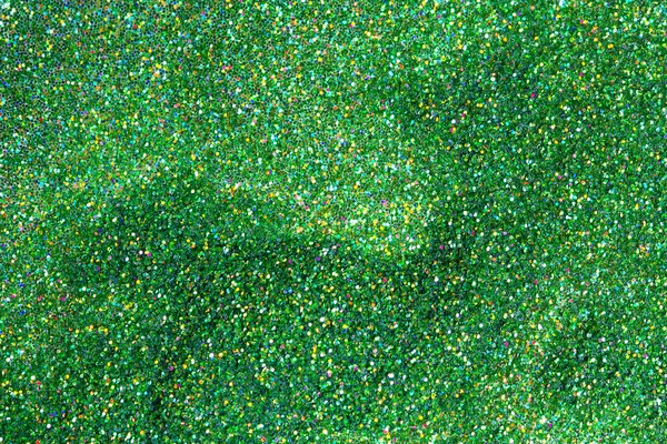 Glitter Verde Perto — Fotografia de Stock
