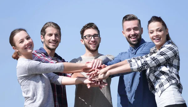 Team Young People Shows Unity — Stock Photo, Image