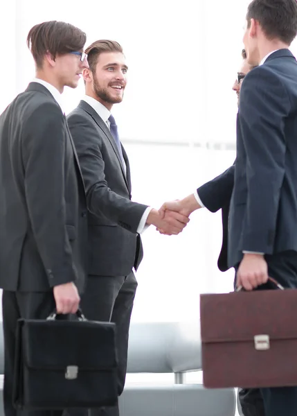Welcome Handshake Business Partners — Stock Photo, Image