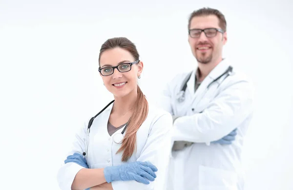 Two Confident Medical Specialists — Stock Photo, Image