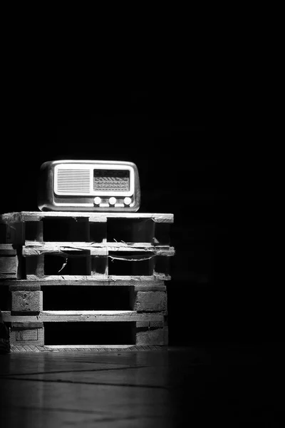 빈티지 라디오닫기 — 스톡 사진