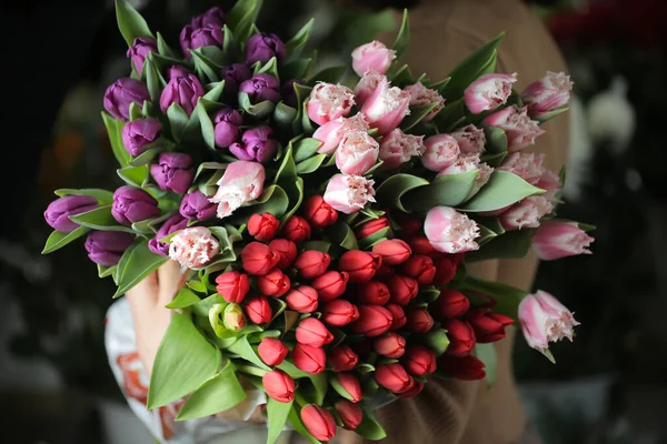 Composition Des Fleurs Bouquet Fleurs Mélangées — Photo
