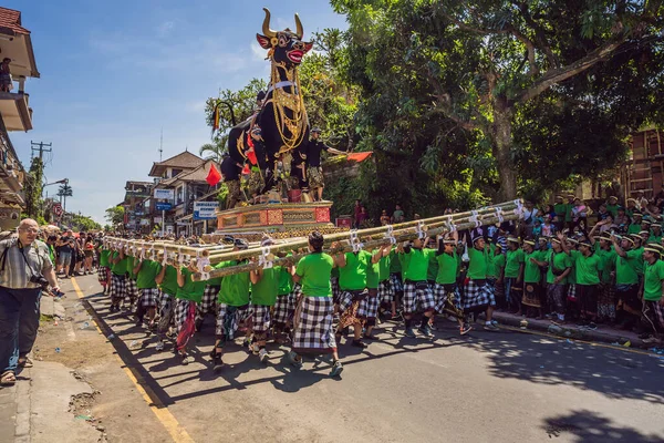 Ubud Bali Endonezya Nisan 2019 Kraliyet Yakma Töreni Hazırlığı Bali — Stok fotoğraf