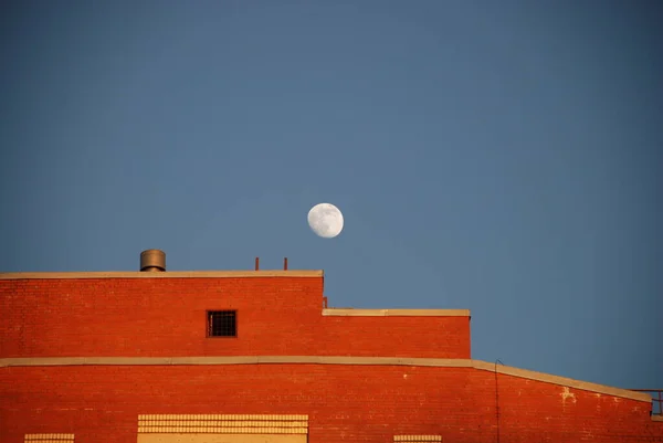 Вид Луну Красного Города — стоковое фото
