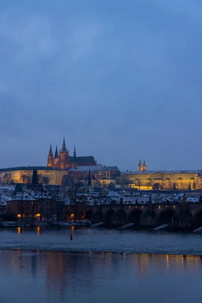 Hradcany Winter Time Prague Czech Republic — 图库照片