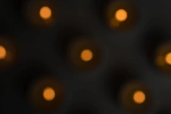 Bulanık Soyut Yüksek Açılı Masa Işıkları Manzaralı — Stok fotoğraf