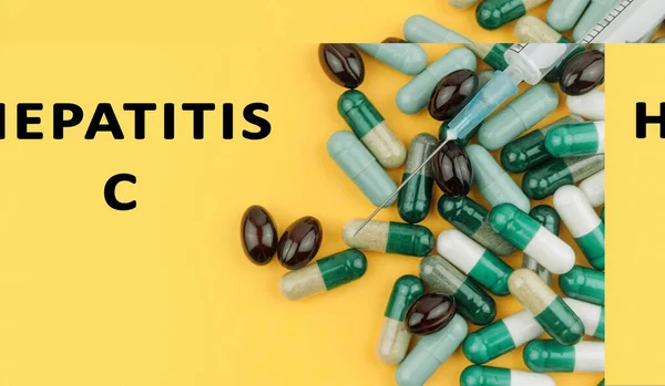 Pharmazeutisches Hepatitis Heil Und Präventionskonzept — Stockfoto
