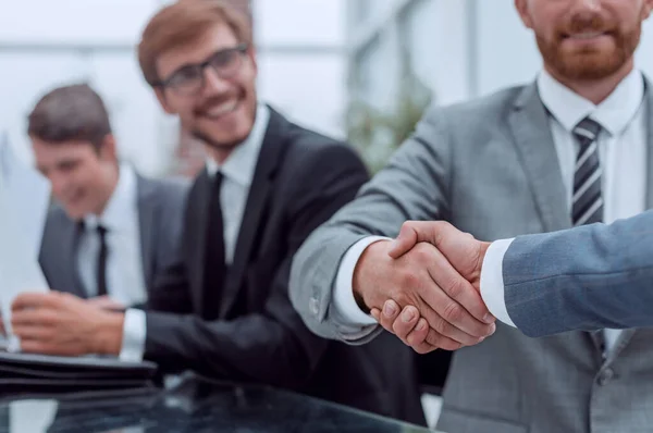 Handshake Business People Meeting Office — Stock Photo, Image