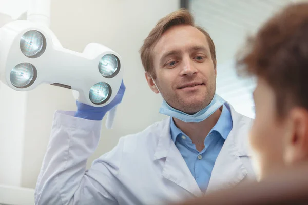 Professional Dentist Working Patient — Stock Photo, Image