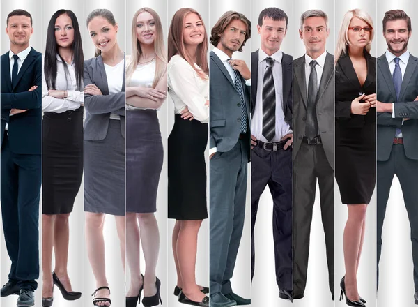 Full Growth Modern Successful Business People — Stock Photo, Image