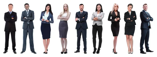 Portrait Friendly Business Team Standing Royalty Free Stock Images