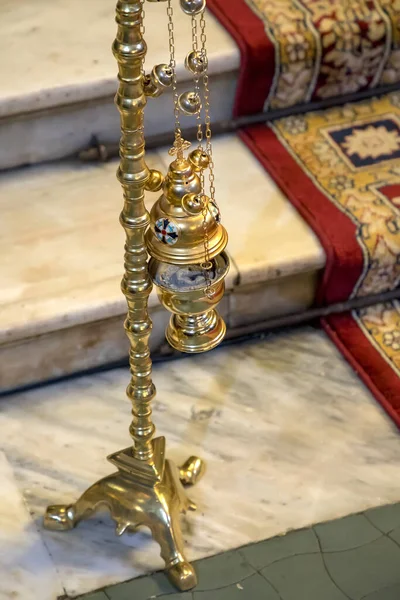Золотий Сенсор Християнській Церкві Посуд Церкви — стокове фото