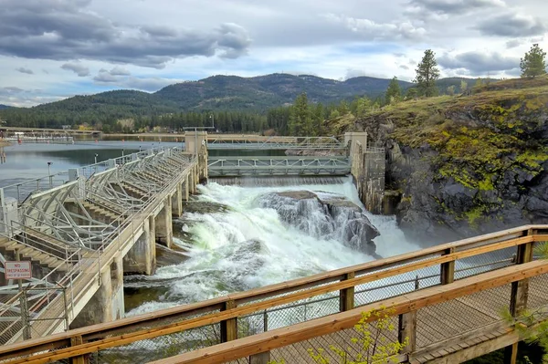 Post Falls Dam North Idaho — Stock Photo, Image
