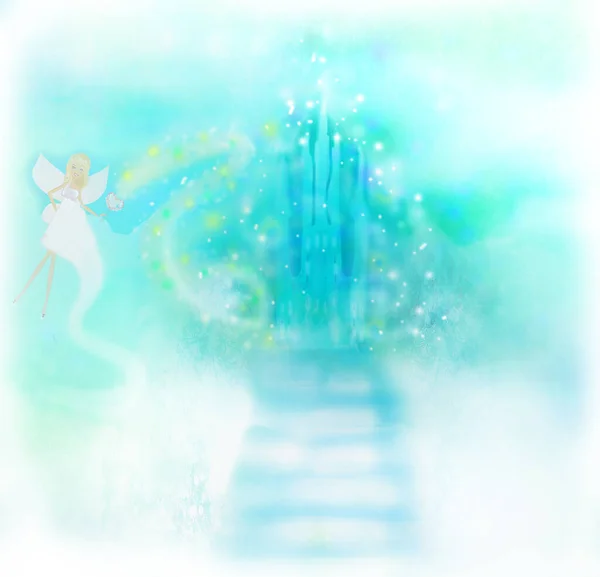 魔法仙女故事公主城堡 — 图库照片