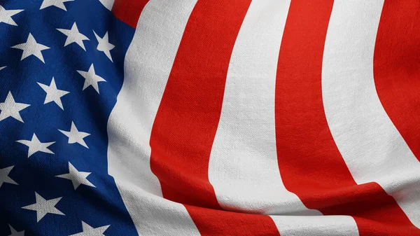 Stany Zjednoczone Lub Amerykańska Flaga Tło Renderowania — Zdjęcie stockowe