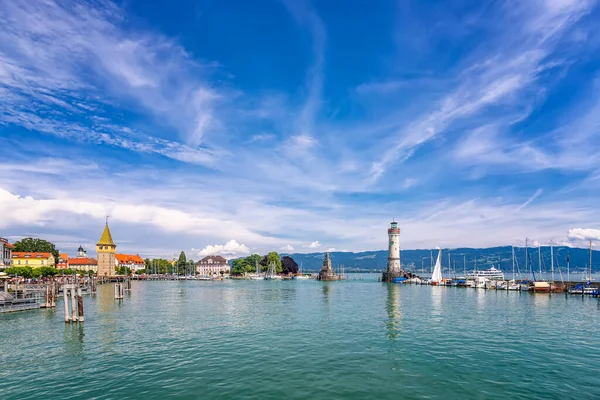 Lindau Germany July 2019 Picturesque Port Town Lindau Lake Constance —  Fotos de Stock