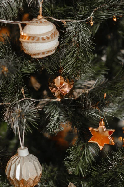 Beautiful Christmas Tree Toy Artificial Tree — Stock Photo, Image