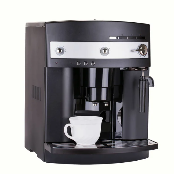 Modern Coffee Machine Background View — Stock Photo, Image