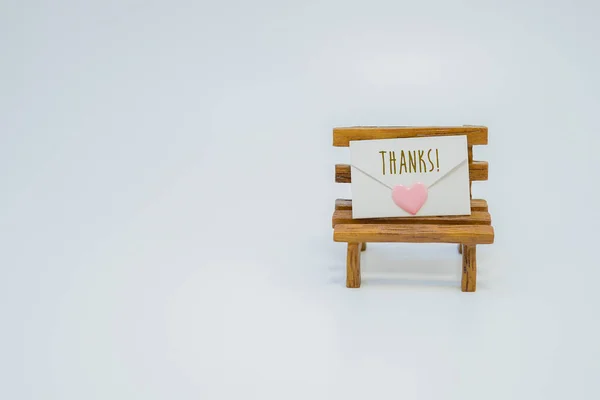 Love Letter Placed Chair — Foto Stock