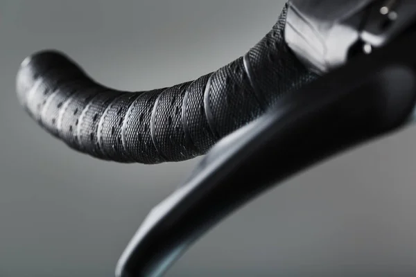 Намотка Руля Тормозной Ручкой Крупным Планом Дорожного Велосипеда — стоковое фото