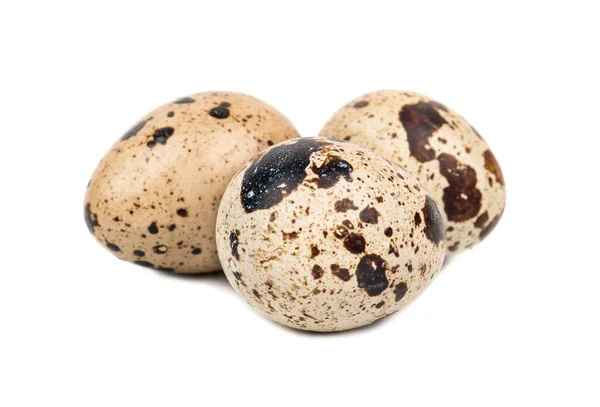 Três Ovos Codorniz Fecham — Fotografia de Stock