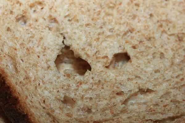 Bir Dilim Kepekli Ekmek Kepekli Ekmek — Stok fotoğraf