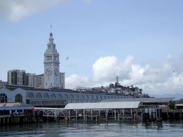 Port San Francisco Ferry Building Cityscape Downtown San Francisco Clear — Zdjęcie stockowe