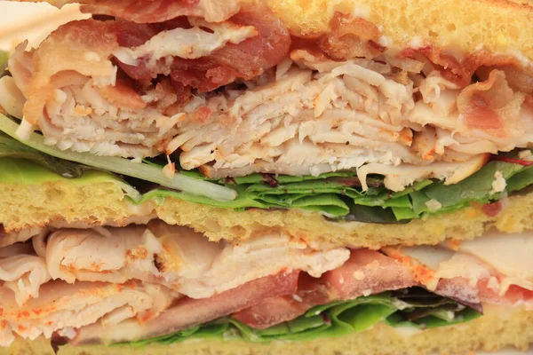 Fresh Chicken Meat Sandwich — Stock Photo, Image