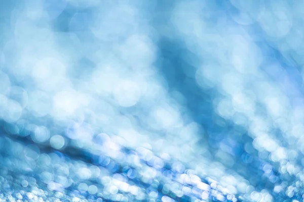 Blaues Bokeh Abstrakter Hintergrund Defokussiertes Licht — Stockfoto