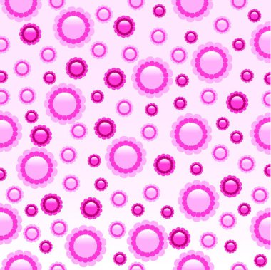 Pembe papatya duvar kağıdı modern vektör çizimi