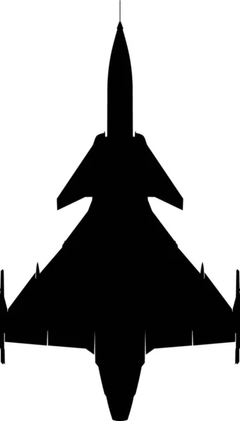 Gripen Silhouette Красочная Векторная Иллюстрация — стоковый вектор