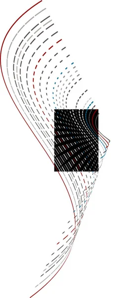 Dot Bend Illustration Vectorielle Colorée — Image vectorielle