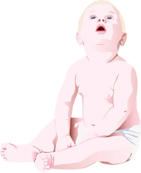 Ilustração Bebê —  Vetores de Stock