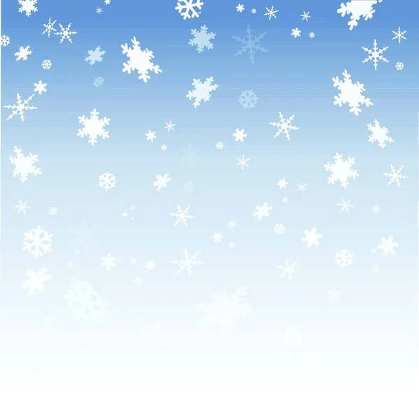 Χειμώνα Νιφάδα Χιονιού Πολύχρωμη Διανυσματική Απεικόνιση — Διανυσματικό Αρχείο