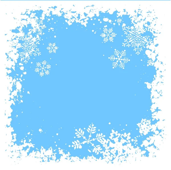 Inverno Fiocco Neve Colorato Vettoriale Illustrazione — Vettoriale Stock