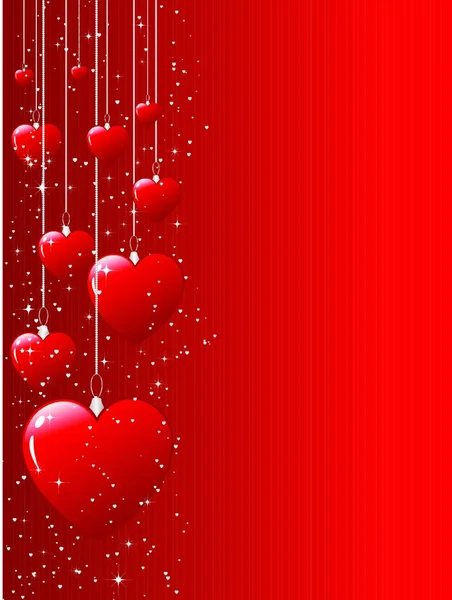 Valentinstag Kartenvorlage Hintergrund Für Kopierraum — Stockvektor