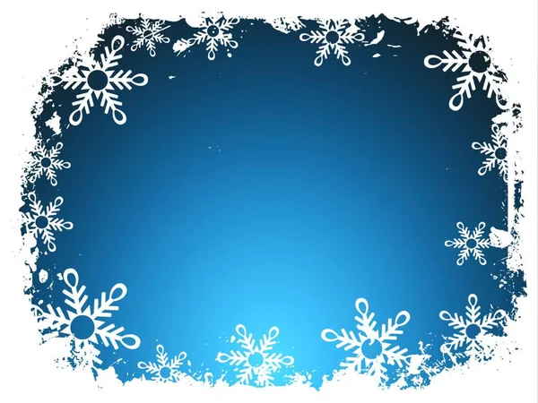 冬の雪の結晶 カラフルなベクトルイラスト — ストックベクタ