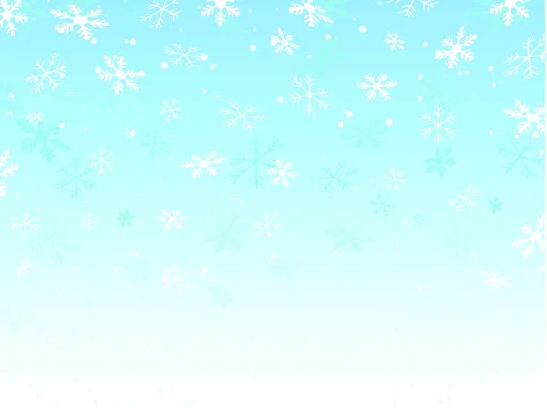 Winter Schneeflocke Bunte Vektor Illustration — Stockvektor