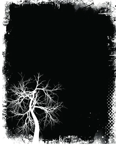 艺术树横幅 矢量插图 — 图库矢量图片