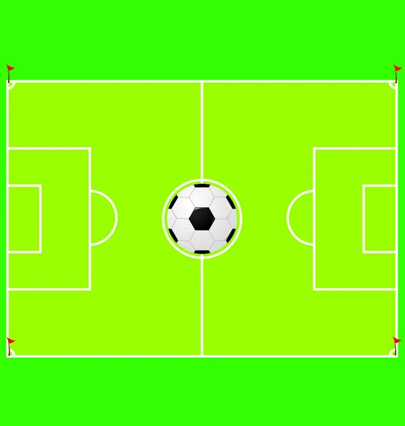 Soccer Modern Vector Illustration — Stock Vector
