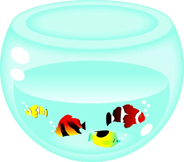 Aquarium Fish Vector Illustration — Stock Vector