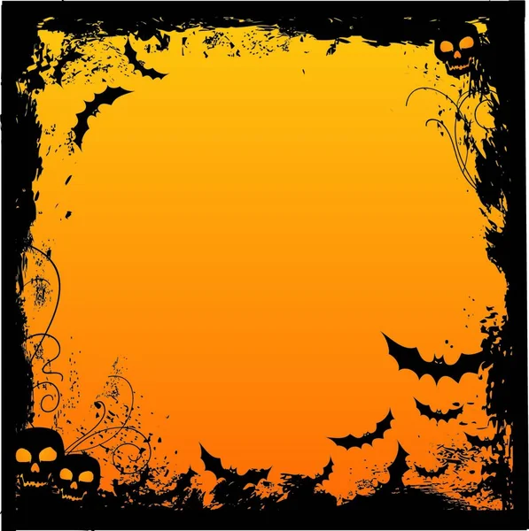 Halloween Háttér Színes Vektor Illusztráció — Stock Vector