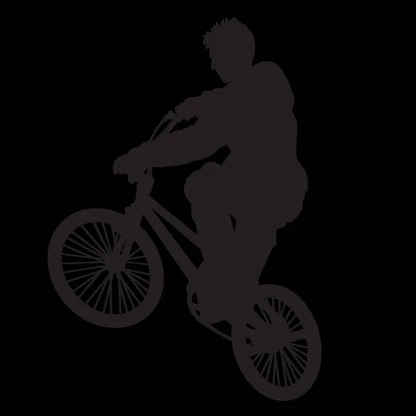 Illustration Vectorielle Moderne Cycliste — Image vectorielle