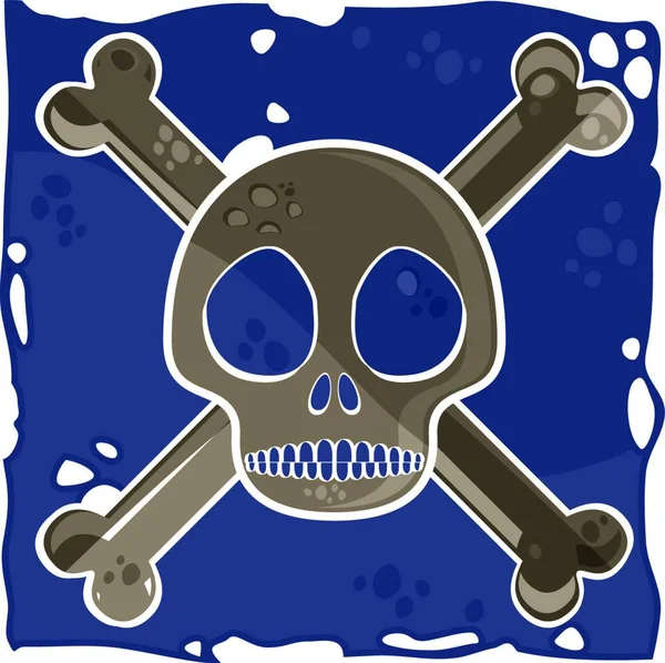 Векторная Иллюстрация Пиратского Флага — стоковый вектор