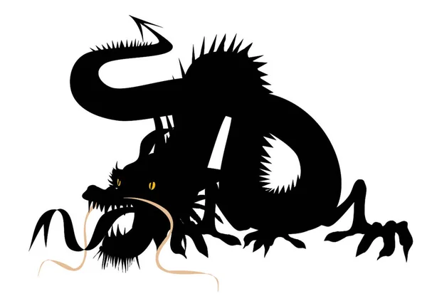 Современная Векторная Иллюстрация Дракона — стоковый вектор